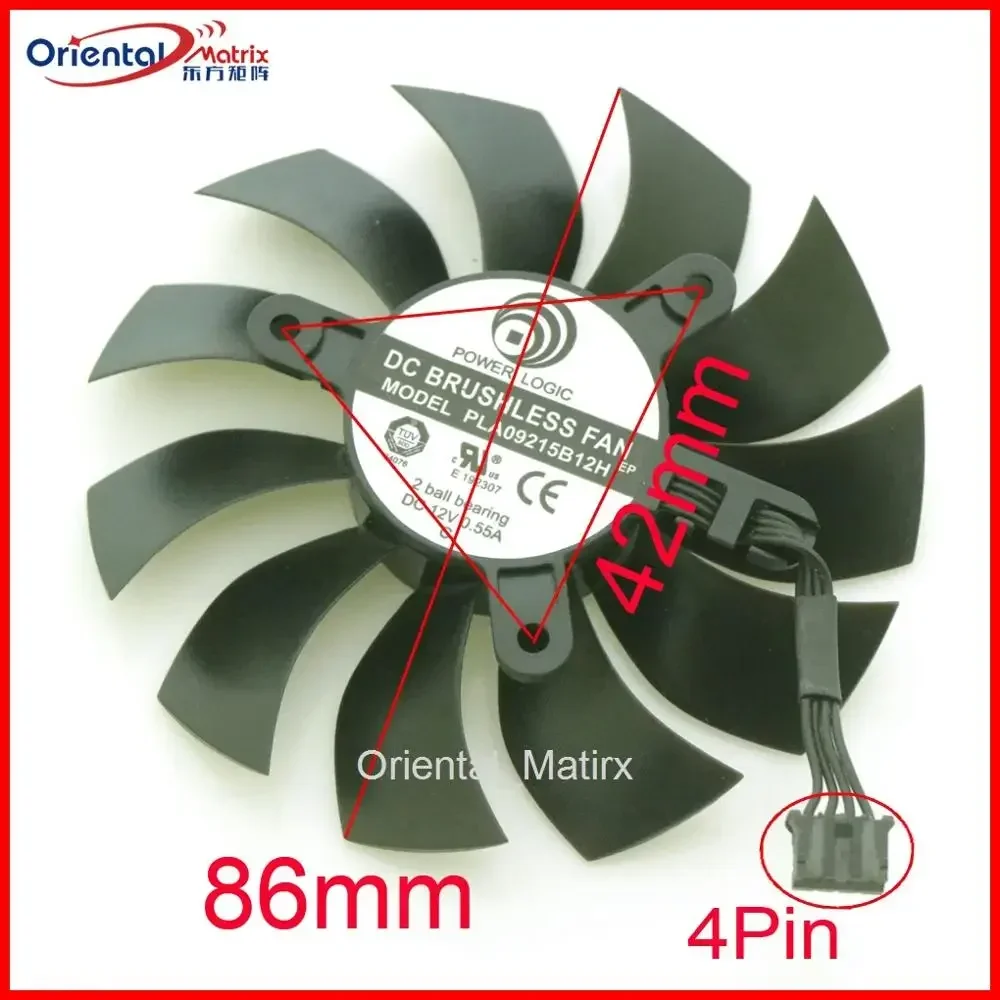 PLA09215B12H 12V 0.55A 86mm 4P - Gpu Cooler recension och pris