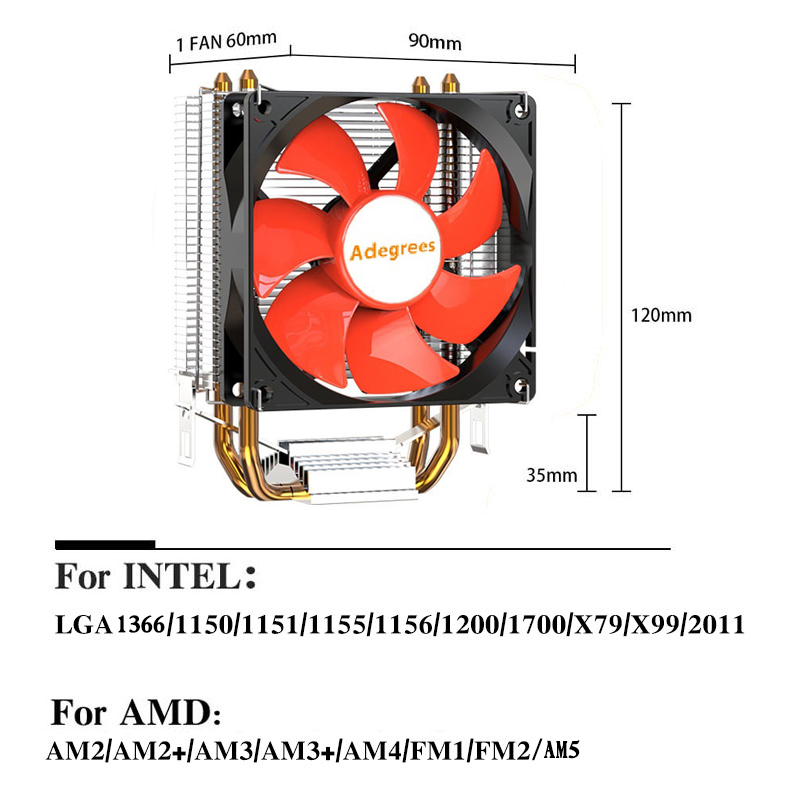 X99 CPU Air Cooler Quiet Proce - Air Cooler Cpu recension och pris