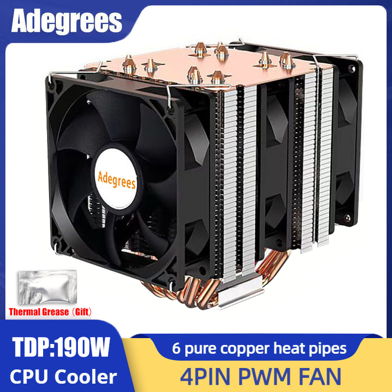 6 Heat Pipe CPU Cooler 4Pin PW - Air Cooler Cpu recension och pris